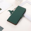 For Samsung Galaxy A36 5G Genuine Leather Magnetic RFID Leather Phone Case(Green)