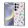 For Samsung Galaxy S25 Ultra 5G IMD Double Piece Simple Fresh Shockproof Phone Case(Laser Butterfly)