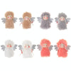 1 Pair Christmas Decorations Plush Dolls Boys And Girls Small Pendant(Grey)