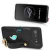 For Asus ROG Phone 7 / ROG7 Wristband Leather Back Phone Case(Black)