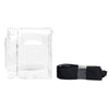 For FUJIFILM Instax mini 99 Crystal Hard Case Camera Bag with Shoulder Strap (Transparent)