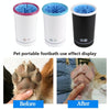 Automatic Pet Paw Cleaner, L (14-19cm), Blue/White - USB Rechargeable