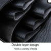 Hairdresser Hairdressing Tool Belt Bag Salon Hair Cutting Scissors Organizer(Black)