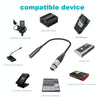 0.3m 6.35mm Female to XLR Female Microphone Audio Conversion Cable
