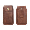 Mobile Phone Leather Waist Bag Holster Pouch M 6.5 Inch Brown