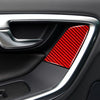 Car Window Lift Button C Decorative Sticker for Volvo V60 2010-2017, Right Drive (Red)