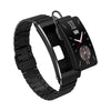 K7 1.14 inch TFT Screen Smart Call Bracelet, BT Call / Heart Rate / Blood Pressure / Blood Oxygen, Strap:Steel Strap(Black)