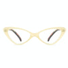 Street Stall Triangular Cat Eye Presbyopic Glasses, Degree: +150(Light Yellow)