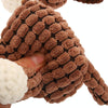 Bite-Resistant Squeaky Plush Dog Toy, Brown, 88cm