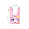 1bag Candy Packaging Bags Baking Biscuit Gift Bags 13.5x22cm(Colorful Abstract Strip)