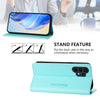 For Samsung Galaxy A13 5G / 4G RC01 Dual-Folded Magnetic Suction RFID Leather Phone Case(Mint Green)