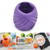 20M Paper Rope Raffia Ribbon Natural Lace Rope Gift Box Wrapping DIY Decoration(Purple)