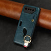 For Asus ROG Phone 7 / ROG7 Wristband Leather Back Phone Case(Blue)