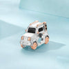 S925 Sterling Silver Rose Gold Off-road Vehicle DIY Beads(SCC2711)