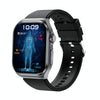 ET585 2.04 inch Silicone Strap IP68 Waterproof Smart Watch, Support ECG / Blood Composition Measurement(Black)