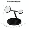 D10 3-In-1 15W Magnetic Mobile Phone Earphone Watch Wireless Fast Charger(Black)