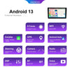 9 inch 6+128G Android Universal HD Large Screen Car Bluetooth Player Android GPS Navigation Integrated Machine(Standard+AHD Camera)