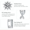 S925 Sterling Silver Crystal Snowflake Pendant DIY Bracelet Necklace Accessories