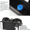 Car Fan Portable Mini Adjustable Car Double-Headed Electric Fan, Colour: Blue USB Universal