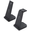 10W 3 in 1 QC 3.0  Vertical Multi-function Wireless Charger with Stand Function, Suitable for Mobile Phones / Apple Watch / AirPods (Black)