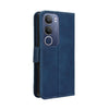 For vivo Y19s 4G Skin Feel Calf Texture Card Slots Leather Phone Case(Blue)