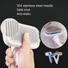 Self-Cleaning Slicker Brush for Cats & Dogs - Grey
