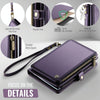 CaseMe-Me60 Multi-functional Anti-theft Swipe Passport Wallet(Purple)