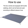 Outdoor Tent Mats Thickened Oxford Cloth Waterproof Picnic Mat, Size: 140x210cm(Green)