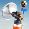 Outdoor Camping Heater Mini Portable Gas Heater Burner Fishing Gas Fireplace(Grey)