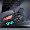KUQIBAO Motorcycle Helmet Waterproof Bluetooth Headset With Light(Hard Microphone)
