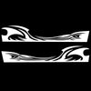2 PCS/Set D-467 Waves Pattern Car Modified Decorative Sticker(White)