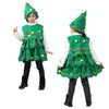 Girls Christmas Dress Christmas Tree Performance Dance Clothes, Size: 160cm(Green)