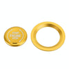 Car Engine Start Key Push Button Ring Trim Metal Sticker Decoration for Cadillac CT5 CT4 XT4 XT6 / Chevrolet Silverado (Gold)