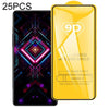 For Xiaomi 12T / 12T Pro / Redmi K40 Gaming / K50 Gaming / K50 Pro / K50 Ultra 25pcs 9D Full Glue Full Screen Tempered Glass Film