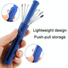 2 Packs Push-Pull Cylinder Storage Ear Scoop Set, Specification: 6 PCS/Set Blue