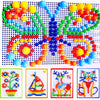 296 in 1 / Set Early Childhood Educational Creative DIY Desktop Mushroom Nail Puzzle Game Toy