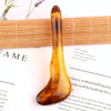 Resin Scraping Sheet Massage Facial Tendon Stick Beauty Salon Shave Board Acupuncture Pen, Color Classification: Amber Relaxing Stick