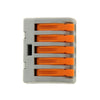 10 PCS Universal Compact 5 Pin Push Clamp Solderless Wire Connector