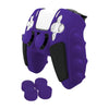 For Sony PS5 Splicing Color Silicone Gamepad Protective Case with Rocker Caps(Purple Black)