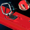 For Galaxy Note 10+ Carbon Fiber Protective Case with 360 Degree Rotating Ring Holder(Red)