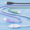 USAMS US-SJ566 Lithe Series 1.2m Type-C to 8 Pin PD 20W Fast Charging Cable with Light(Green)