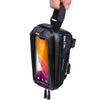 WILD MAN MS66 1.2L EVA Hard Shell Bicycle Front Beam Bag Cycling Touch Screen Phone Bag(Black)