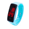 LED Digital Display Silicone Bracelet Children Electronic Watch(White)