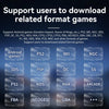 ANBERNIC RG556 Handheld Game Console Android 13 System 5.48-Inch AMOLED Screen WIFI Bluetooth Game Player 128GB+128GB(Black)