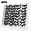16pairs /Box Natural Long False Eyelashes Fluffy 3D Mink Lashes, Spec: L109 (2 Mixed)