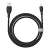 Baseus Pudding Series 2.4A USB to 8 Pin Fast Charging Data Cable, Length:2m(Black)