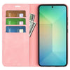 For Samsung Galaxy S25 5G Retro-skin Magnetic Suction Leather Phone Case(Pink)