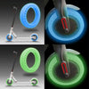 M0137 For Xiaomi Mijia M365 Electric Scooter Accessories 8.5 inch Shock-absorbing Pattern Honeycomb Solid Tire Fluorescent Tire(Fluorescent Blue)