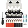 CP-4065 Double Row M8 Power Distribution Block Terminal Studs with Terminals(Black)