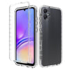For Samsung Galaxy A05 Shockproof Clear Gradient PC + TPU Phone Case(Transparent)